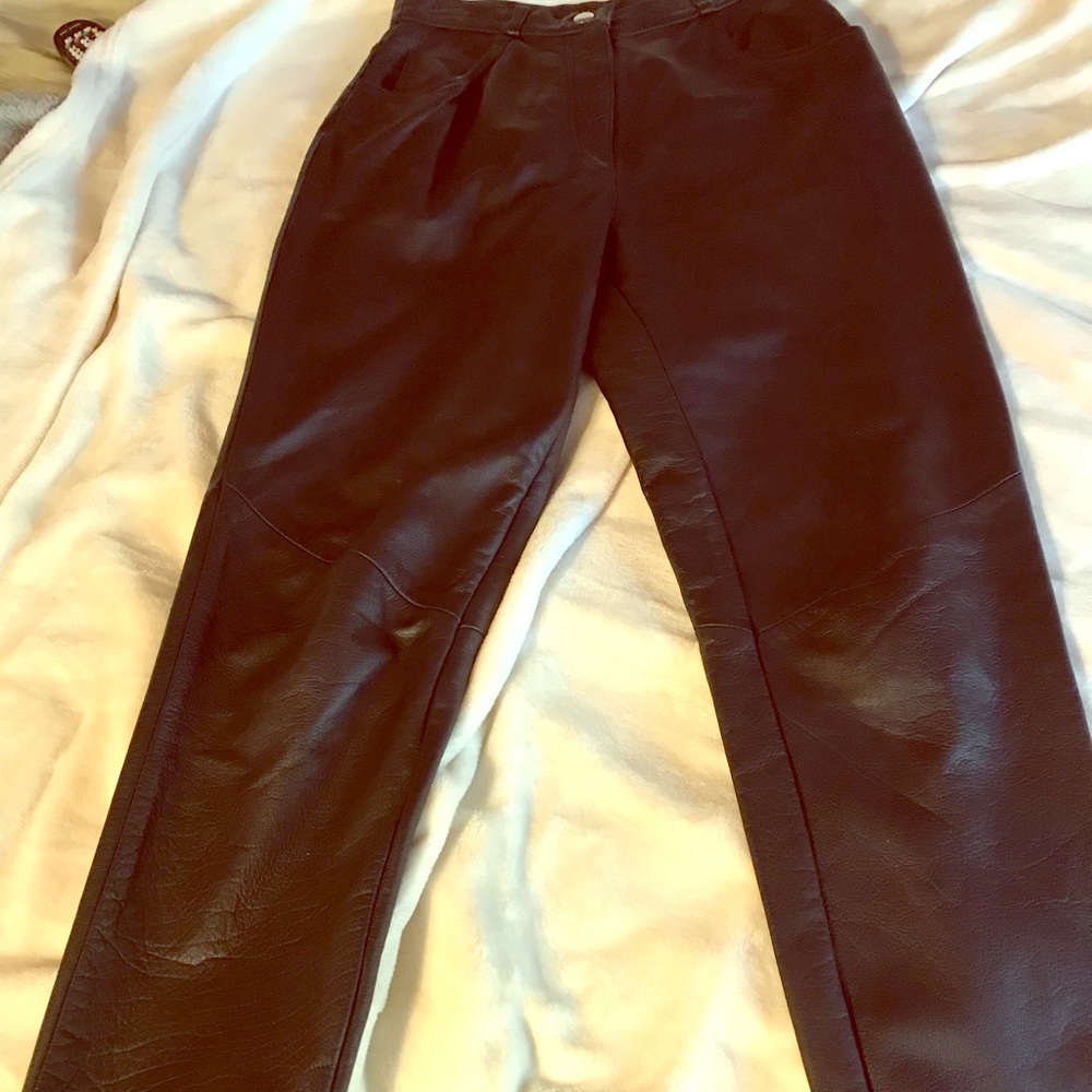 Genuine Leather Pants